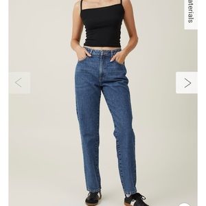 NWT Cotton On Blue Straight Leg Jeans | 8 Long